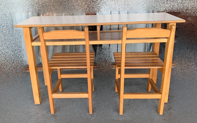 台中二手家具宏品 全新中古傢俱買賣 EF112101*實木書桌椅 課桌椅 兒童書桌椅*2手桌椅 餐桌椅 台北新竹苗栗台中