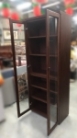 台北二手家具買賣 推薦 泰山宏品中古傢俱館 A120905 * 胡桃色實木書櫃 * 二手中古 書架 書櫃 展示櫃 收納櫃