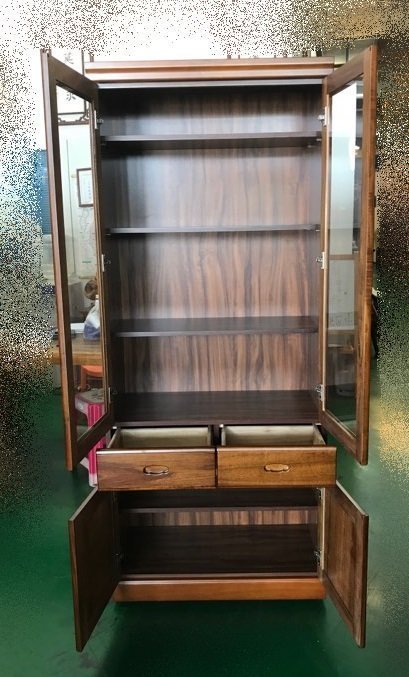 樂居二手家具 LC373FJ*全新香樟實木書櫃 展示櫃 酒櫃*庫存 2手 中古傢俱賣場 電視櫃 台北桃園苗栗彰化