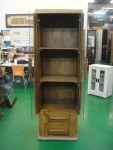 台中二手家具 TK-I00 全新庫存柚木書櫃 展示櫃 玻璃櫃 高低櫃 置物櫃*租屋套房傢具拍賣 沙發