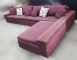 樂居二手家具(中) 便宜2手傢俱拍賣A43005*紫色L型布沙發 客廳桌椅 泡茶桌椅*台北桃園新竹苗栗彰化