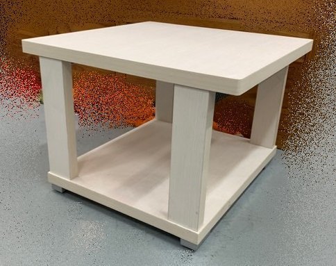 台中二手家具買賣 推薦 西屯樂居中古傢俱館 YS237-6AI*全新卡達白雪杉小茶几 矮桌*沙發桌 新莊樹林五股三重中和