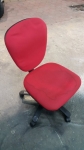 樂居二手家具 全新中古傢俱賣場 CF0227AJJ 紅色布面辦公椅*OA椅 電腦椅 書桌椅 二手辦公家具買賣/OA桌/鐵櫃