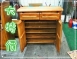 樂居二手家具 台中二手家具賣場 TK-F0H*豪 全新柚木厚板鞋櫃 鞋櫥 鞋架 收納櫃 高低櫃*台北桃園新竹彰化南投嘉義
