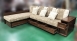 樂居二手家具(中) 便宜2手傢俱拍賣A102801*L型木製布沙發 泡茶桌椅*台北桃園新竹苗栗彰化