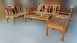 樂居二手家具(北) 便宜2手傢俱拍賣TK92601*柚木 木製沙發 組椅* 二手沙發 二手客廳桌椅中古家具推薦