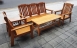 樂居二手家具 便宜2手傢俱拍賣 A0926EJJ 原木色木製沙發組 客廳椅 客廳家具 2手桌椅拍賣 辦公桌 書桌