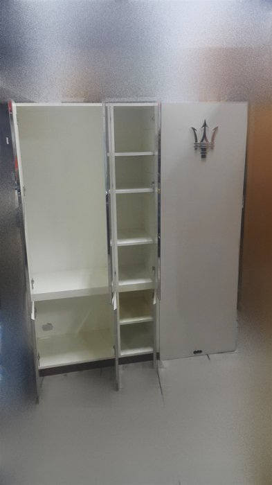 樂居二手家具 A0129GJJ 白色鏡面收納櫃 收納櫃 展示櫃 置物櫃 書架 仿古家具 全新中古傢俱家電 台北桃園新竹