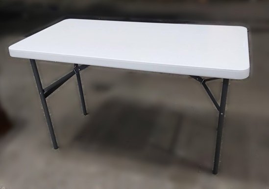 樂居二手家具(北) 便宜2手傢俱拍賣E110603*白色塑膠折合桌* 二手各式桌椅 會議桌椅 休閒桌椅 二手家具買賣推薦