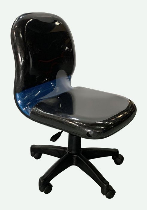 【樂居二手家具】全新 二手家具 家電買賣 EA1501Fj*全新黑藍透氣OA辦公椅* 洽談椅/等待椅/會議椅/電腦椅/
