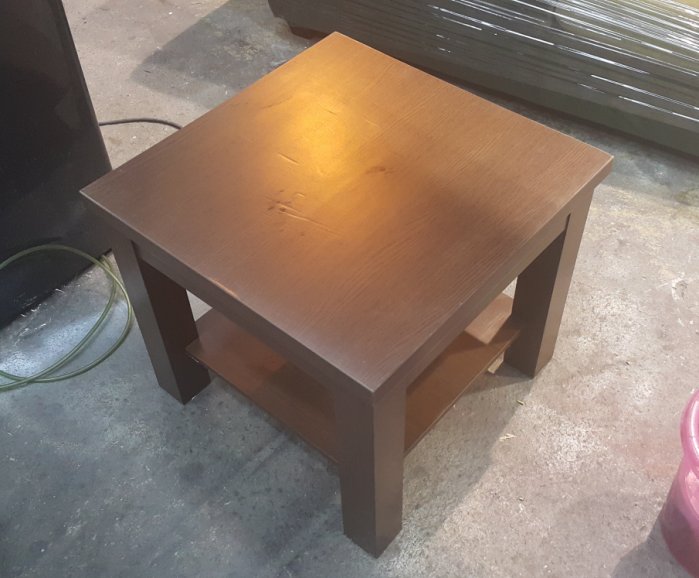 台中樂居二手家具 全新中古傢俱家電 A425AJE 胡桃色小茶几*矮桌 邊桌 角落桌 沙發桌 套房小茶几 客廳家具拍賣