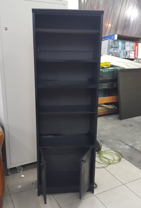 樂居二手家具 全新中古傢俱家電賣場 A0111AJE 黑色六層書櫃*書架 展示櫃 置物櫃 收納櫃 客廳家具拍賣沙發茶几