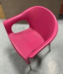 二手家具 台中 樂居全新中古傢俱買賣 F0406BJJE 粉色休閒椅 洽談椅 電腦椅 書桌椅 會客椅 2手各式家具拍賣