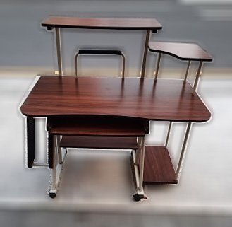 樂居二手家具 便宜2手傢俱拍賣 E0323AJJ 胡桃色電腦桌 電腦桌椅 辦公桌椅 課桌椅 各式桌椅 台北新竹桃園台中