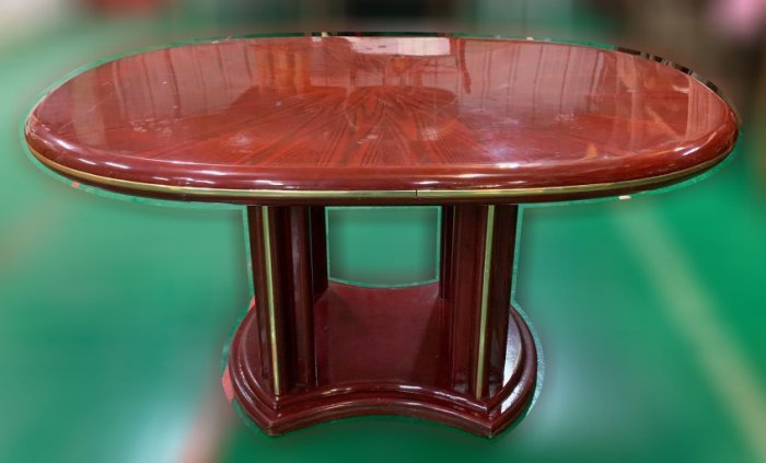 樂居二手家具(中)台中西屯二手傢俱買賣推薦 E120705*紅木色餐桌*2手桌椅拍賣 會議桌椅 戶外休閒桌椅 課桌椅