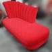 【宏品二手家具館】B52116*庫存豔紅色貴妃沙發椅*